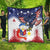 Filipino American History Month Quilt USA Eagle and Philippines Coat of Arms Symbol with National Flag