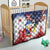 Filipino American History Month Quilt USA Eagle and Philippines Coat of Arms Symbol with National Flag