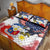 Filipino American History Month Quilt Bed Set USA Eagle and Philippines Coat of Arms Symbol with National Flag