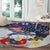 Filipino American History Month Round Carpet USA Eagle and Philippines Coat of Arms Symbol with National Flag