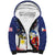 Filipino American History Month Sherpa Hoodie USA Eagle and Philippines Coat of Arms Symbol with National Flag