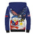 Filipino American History Month Sherpa Hoodie USA Eagle and Philippines Coat of Arms Symbol with National Flag