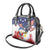 Filipino American History Month Shoulder Handbag USA Eagle and Philippines Coat of Arms Symbol with National Flag