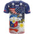 Filipino American History Month T Shirt USA Eagle and Philippines Coat of Arms Symbol with National Flag