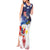 Filipino American History Month Tank Maxi Dress USA Eagle and Philippines Coat of Arms Symbol with National Flag