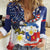 Filipino American History Month Women Casual Shirt USA Eagle and Philippines Coat of Arms Symbol with National Flag