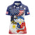 Filipino American History Month Women Polo Shirt USA Eagle and Philippines Coat of Arms Symbol with National Flag