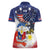 Filipino American History Month Women Polo Shirt USA Eagle and Philippines Coat of Arms Symbol with National Flag