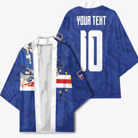 Custom Cape Verde National Football Kimono Glory Blue Sharks - Wonder Print Shop