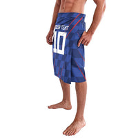 Custom Croatia National Football Lavalava The Checkered Blue Version - Wonder Print Shop