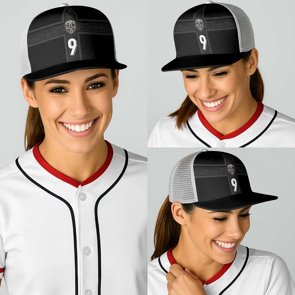 Custom Norway Football Baseball Net Cap Cross Nordic Knot Pattern