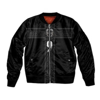 Custom Norway Football Bomber Jacket Cross Nordic Knot Pattern