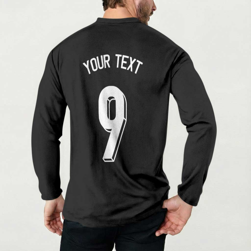 Custom Norway Football Button Sweatshirt Cross Nordic Knot Pattern