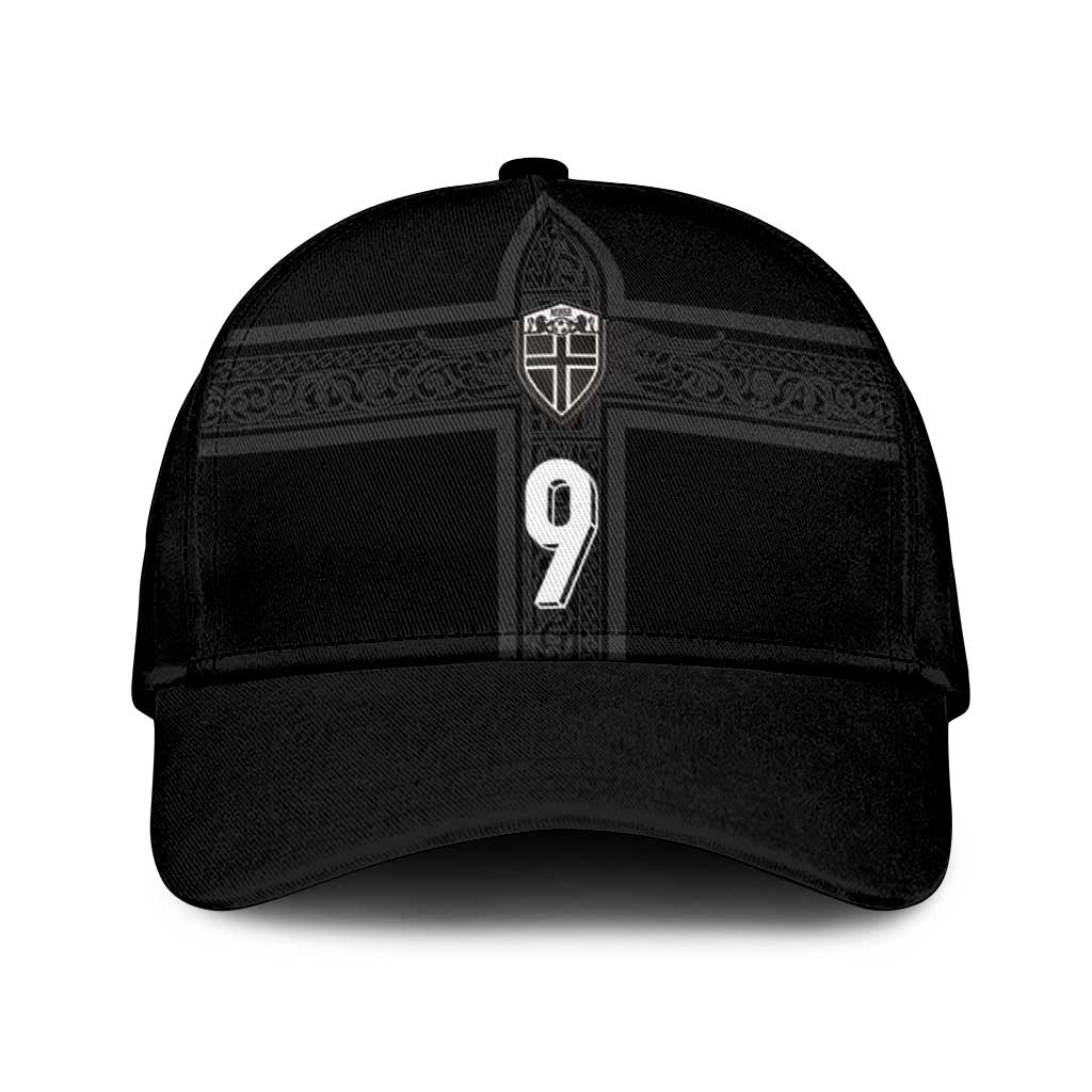 Custom Norway Football Classic Cap Cross Nordic Knot Pattern