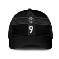 Custom Norway Football Mesh Trucker Cap Cross Nordic Knot Pattern