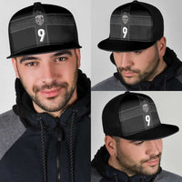 Custom Norway Football Mesh Trucker Cap Cross Nordic Knot Pattern
