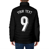 Custom Norway Football Padded Jacket Cross Nordic Knot Pattern
