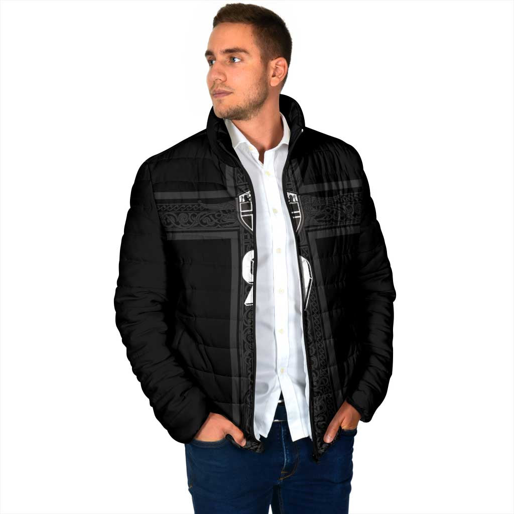 Custom Norway Football Padded Jacket Cross Nordic Knot Pattern