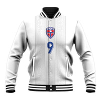 Custom Norway Football Baseball Jacket Nordic Knot Pattern