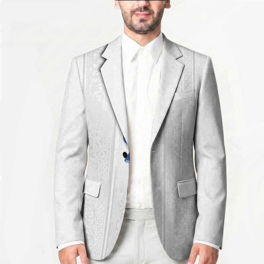 Custom Norway Football Blazer Nordic Knot Pattern