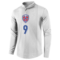 Custom Norway Football Button Sweatshirt Nordic Knot Pattern