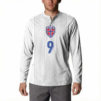 Custom Norway Football Button Sweatshirt Nordic Knot Pattern