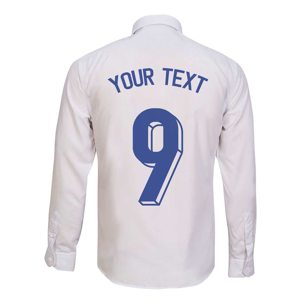 Custom Norway Football Long Sleeve Button Shirt Nordic Knot Pattern