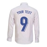 Custom Norway Football Long Sleeve Button Shirt Nordic Knot Pattern