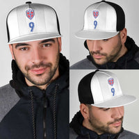 Custom Norway Football Mesh Trucker Cap Nordic Knot Pattern