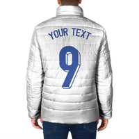 Custom Norway Football Padded Jacket Nordic Knot Pattern