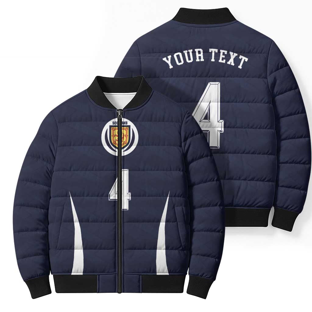 Custom Scotland Football Bomber Puffer Jacket Glory 2026