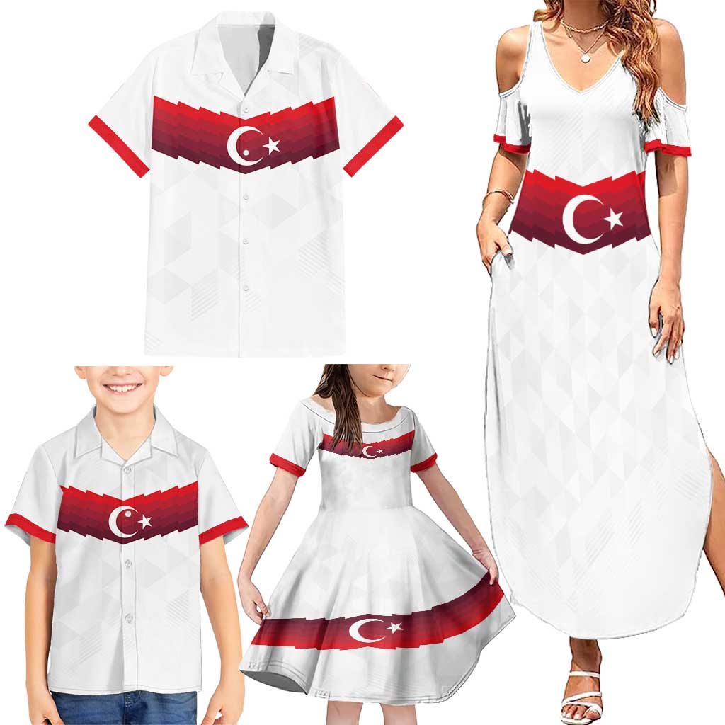 Turkey Football 2024 Go Champion Family Matching Summer Maxi Dress and Hawaiian Shirt - Wonder Print Shop