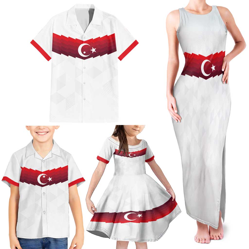 Turkey Football 2024 Go Champion Family Matching Tank Maxi Dress and Hawaiian Shirt - Wonder Print Shop