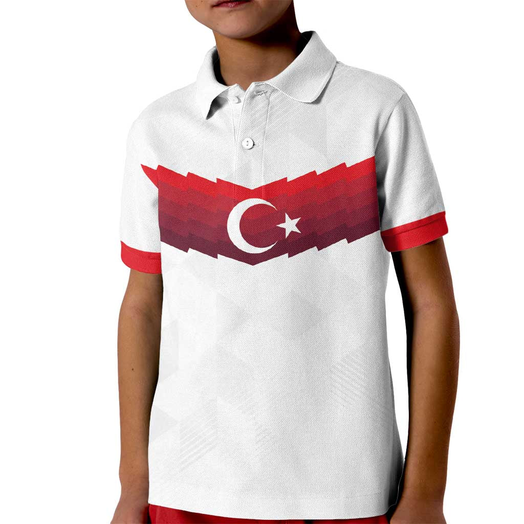 Turkey Football 2024 Go Champion Kid Polo Shirt - Wonder Print Shop