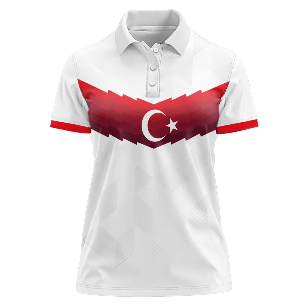 Turkey Football 2024 Go Champion Women Polo Shirt - Wonder Print Shop