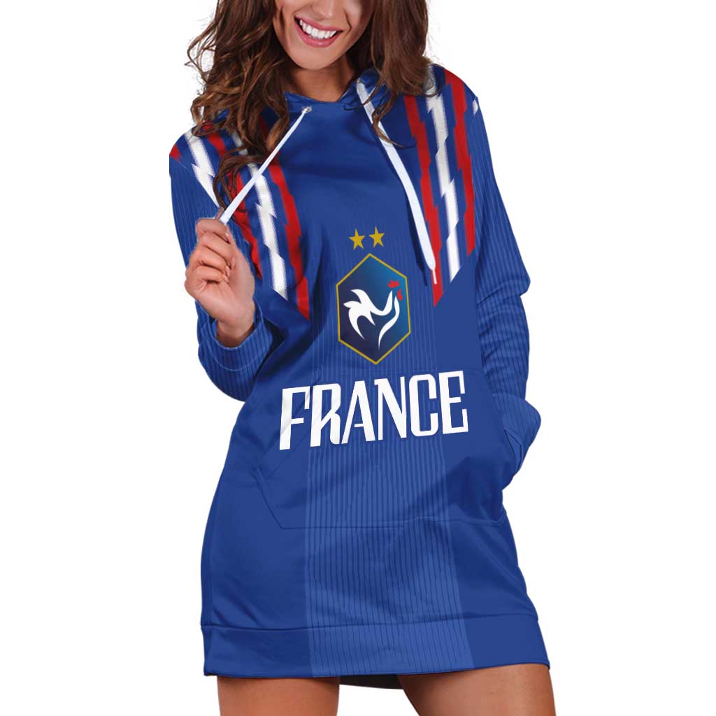 France Football 2024 Go Champion Hoodie Dress - Wonder Print Shop