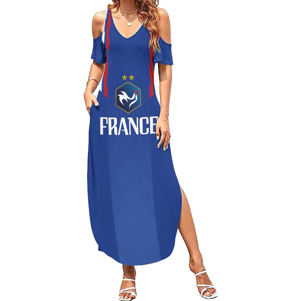 France Football 2024 Go Champion Summer Maxi Dress - Wonder Print Shop