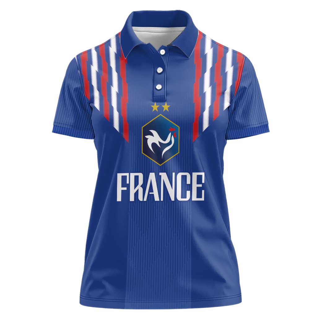 France Football 2024 Go Champion Women Polo Shirt - Wonder Print Shop