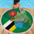 Dominica Independence Day Beach Blanket Imperial Amazon With National Flag and Map - Wonder Print Shop