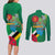 Dominica Independence Day Couples Matching Long Sleeve Bodycon Dress and Long Sleeve Button Shirt Imperial Amazon With National Flag and Map - Wonder Print Shop