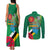 Dominica Independence Day Couples Matching Tank Maxi Dress and Long Sleeve Button Shirt Imperial Amazon With National Flag and Map - Wonder Print Shop