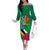 Dominica Independence Day Family Matching Off The Shoulder Long Sleeve Dress and Hawaiian Shirt Imperial Amazon With National Flag and Map - Wonder Print Shop