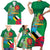 Dominica Independence Day Family Matching Short Sleeve Bodycon Dress and Hawaiian Shirt Imperial Amazon With National Flag and Map - Wonder Print Shop