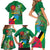 Dominica Independence Day Family Matching Short Sleeve Bodycon Dress and Hawaiian Shirt Imperial Amazon With National Flag and Map - Wonder Print Shop