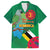 Dominica Independence Day Family Matching Short Sleeve Bodycon Dress and Hawaiian Shirt Imperial Amazon With National Flag and Map - Wonder Print Shop