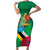 Dominica Independence Day Family Matching Short Sleeve Bodycon Dress and Hawaiian Shirt Imperial Amazon With National Flag and Map - Wonder Print Shop