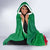 Dominica Independence Day Hooded Blanket Imperial Amazon With National Flag and Map