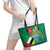 Dominica Independence Day Leather Tote Bag Imperial Amazon With National Flag and Map - Wonder Print Shop