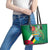 Dominica Independence Day Leather Tote Bag Imperial Amazon With National Flag and Map - Wonder Print Shop