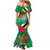 Dominica Independence Day Mermaid Dress Imperial Amazon With National Flag and Map - Wonder Print Shop